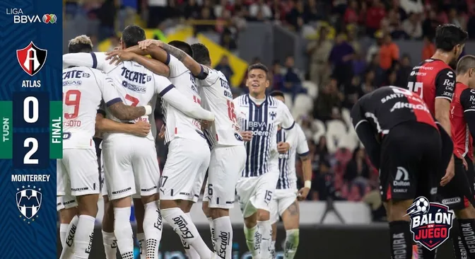 Monterrey apagó al Jalisco: Victoria 2-0 sobre Atlas