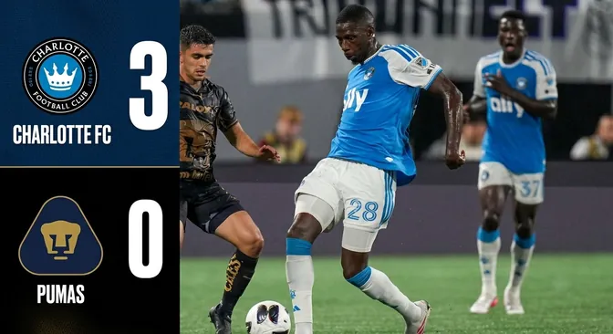 Humillación en la Leagues Cup: Charlotte FC golea 3-0 a Pumas y desata la crisis auriazul