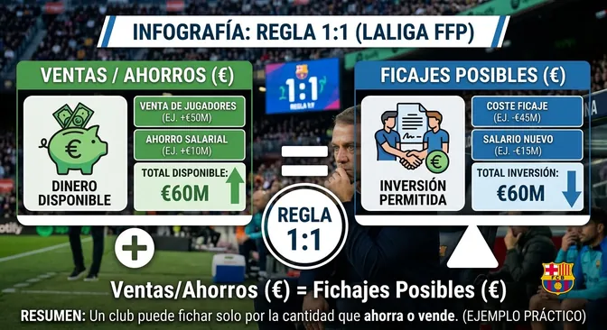 Ventas/Ahorros = Fichajes (Regla 1:1)