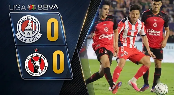 Atlético de San Luis y Xolos de Tijuana empataron 0-0